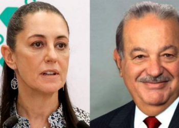 Carlos Slim y Claudia Sheinbaum no dan declaraciones sobre reunión en Palacio Nacional con AMLO