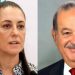 Carlos Slim y Claudia Sheinbaum no dan declaraciones sobre reunión en Palacio Nacional con AMLO