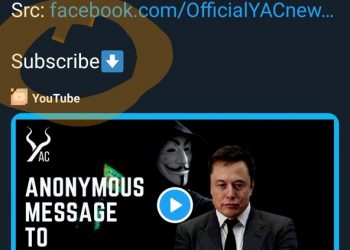 Elon Musk le responde a Anonymous con un tuit