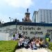 Colectivas feministas instalan “Glorieta de las mujeres que luchan”: FOTOS