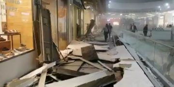 Desplome de techo en zapatería de Culiacán deja una mujer fallecida y 3 heridos