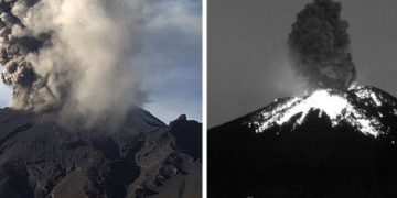 Popocatépetl registra nueva explosión, lanza fumarola de 1.5 kilómetros