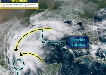 Tormenta Tropical Nicholas avanza frente a costas de Tamaulipas; sigue su trayectoria en vivo