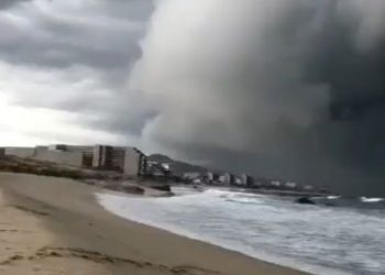 Video: Aterrador, así se vio el cielo minutos antes que Olaf tocará tierra en Los Cabos