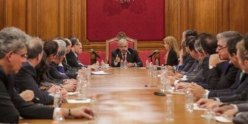 AMLO se reúne con Evo Morales en Palacio Nacional