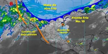 Frente Frío 10: Estos son los estados que tendrán intensas lluvias, rachas de viento y fuertes heladas