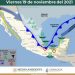 Frente Frío 9: Bajas temperaturas y lluvias para este sábado 20 de noviembre