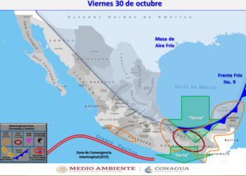 Frente Frío 9: Estos son los estados que tendrán fuertes lluvias, heladas y rachas de viento para este fin de semana