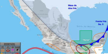 Frente Frío 9: Estos son los estados que tendrán fuertes lluvias, heladas y rachas de viento para este fin de semana