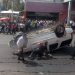 Volcadura sobre Calzada Vallejo provoca movilización de los servicios de emergencia