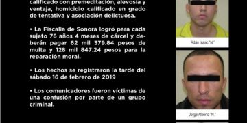 Asesinos de comunicadores en Sonora reciben sentencia de 76 años de cárcel