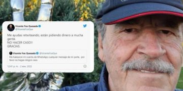 Hackean a Vicente Fox en WhatsApp: “Están pidiendo dinero a mucha gente”