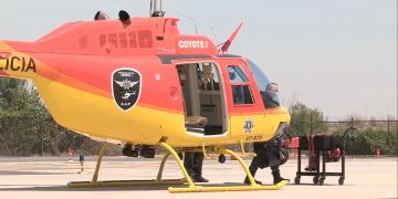Helicóptero Coyote I vuelve al aire para patrullar Nezahualcóyotl