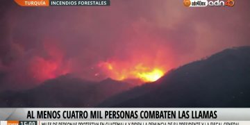 Combaten las llamas por aire en Tepoztlán, Morelos
