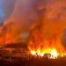 Reportan incontrolable Incendio en el municipio de La Paz en Baja California Sur