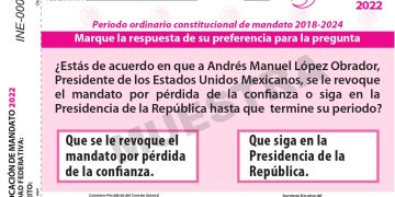 Revocación de mandato: Esta es la pregunta definitiva que aparecerá en la boleta