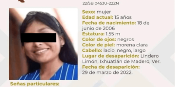 Clara Noemí salió tarde para la escuela, tomó un atajo y apareció sumergida con piedras en arroyo en Veracruz