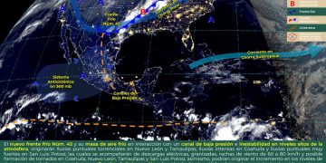Frente Frío 45: Estos son los estados que tendrán fuertes lluvias, intensas heladas y caída de granizo
