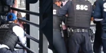 Policías evitan que una persona se arroje de lo alto de un puente | VIDEO