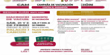 Mantienen en Cancún vacunas contra el sarampión