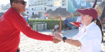 Playas de Cancún, listas para la llegada de visitantes