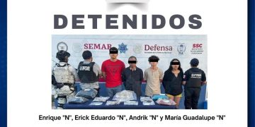Detienen a cuatro con más de 200 dosis de droga en Cancún