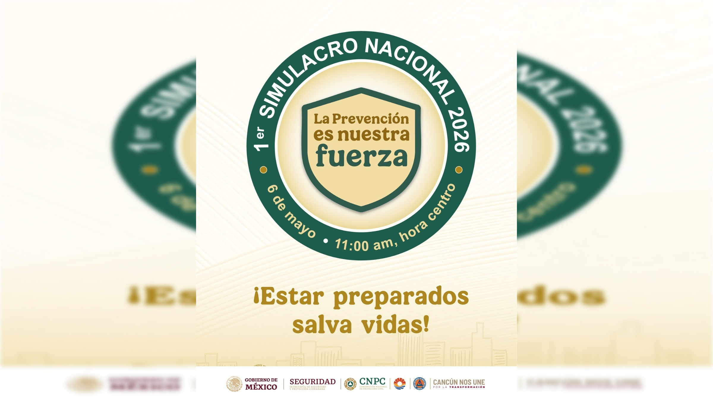 Anuncian simulacro nacional el 6 de mayo en Cancún – Punto Medio News