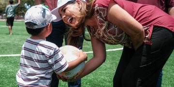 Supervisa avance del 75% en cancha ‘Las Ranitas’