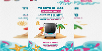 “Ruta Mar” amplía transporte gratis a playas en días feriados
