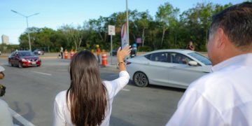 Ana Paty Peralta inaugura nueva conexión vial en la SM 341