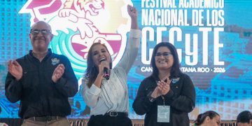 Mara Lezama inaugura el Festival Académico Nacional de los CECyTE