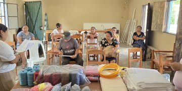 Realizan labor social con mayas