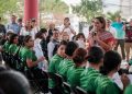 Mara Lezama entrega domo al CONALEP Cancún III tras 18 años de espera