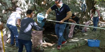 Realizan jornada de limpieza de cenotes urbanos en Cancún