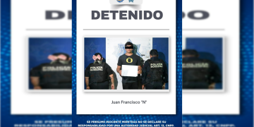 Detienen a presunto implicado en robos a comercios