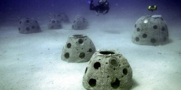 Avalan cementerio submarino frente a Cancún