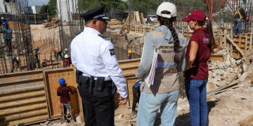 Ana Paty Peralta supervisa avances del Complejo de Seguridad Ciudadana “Titán”