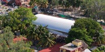 Participa Ana Paty Peralta en inauguración del domo de la escuela “Melchor Ocampo”