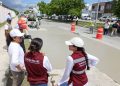 Ana Paty Peralta supervisa pavimentación de la avenida 135