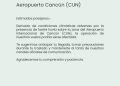 Lluvias en Cancún obligan a desviar dos vuelos al aeropuerto de Mérida