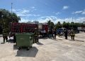 Bomberos inspeccionan comercio tras reporte de incendio en la avenida Huayacán