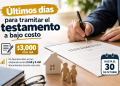 Últimos días para tramitar el testamento a bajo costo